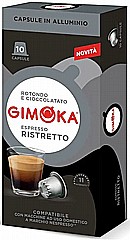 10 קפסולות אלומיניום תואמות נספרסו gimoka italy Ristretto 10 קפסולות אלומיניום תואמות נספרסו gimoka italy Ristretto