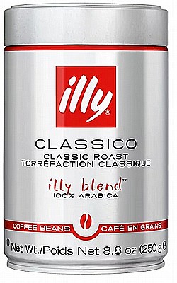250 גרם פולי קפה illy classico 100%arabica