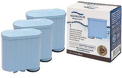 3 פילטרים אקווה קלין/Aqua-Clean למכונות Philips Saeco של חברת AQUALOGIS