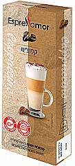 10 קפסולות קפה espressomor קפוצי'נו למכונות נספרסו 10 קפסולות קפה espressomor קפוצי'נו למכונות נספרסו