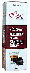 10 קפסולות תואמת קפיטלי תוצרת איטליה Italian Coffee Intenso 10 קפסולות תואמת קפיטלי תוצרת איטליה Italian Coffee Intenso