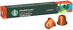 10 קפסולות קפה Starbucks אלומיניום תואמות נספרסו בטעם קולומביה 10 קפסולות קפה Starbucks אלומיניום תואמות נספרסו בטעם קולומביה