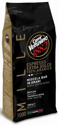 1 �"� ���� ��� Vergnano Espresso Extra Dolce 1000 coffee beans 100% Arabica 