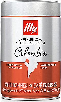 250 גרם פולי קפה illy Monoarabica Colombia 100% arabica