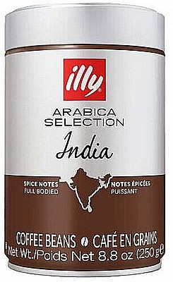 250 גרם פולי קפה illy Monoarabica India 100% arabica