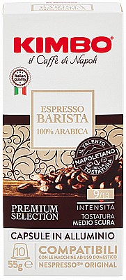 10 ������� ��������� ������ ������ ����� ����� KIMBO BARISTA 100% ARABICA