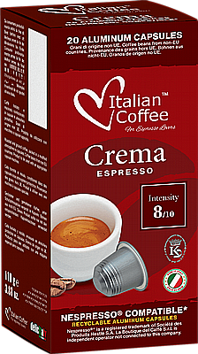 20 ������� ��������� ITALIAN COFFEE ESPRESSO CREMOSO ����� 8