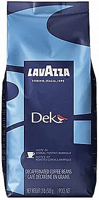 500 גרם פולי קפה לוואצה נטול Lavazza Decaf Espresso 100% arabica חוזק 7