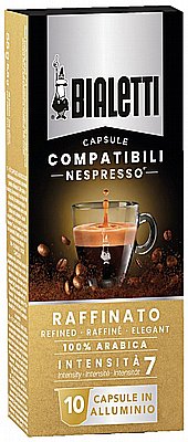 10 ������� �������� ������� ������ BIALETTI NESPRESSO RAFFINATO 100% arabica ����� 7