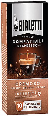 10 ������� �������� ������� ������ BIALETTI NESPRESSO CREMOSO ����� 10