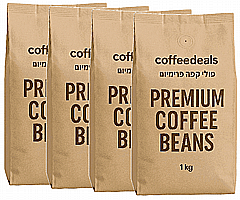 4 ק"ג פולי קפה פרימיום coffeedeals 4 ק"ג פולי קפה פרימיום coffeedeals