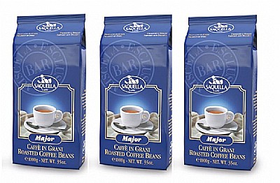 פולי קפה Saquella Espresso Major Coffee Beans 3Kg